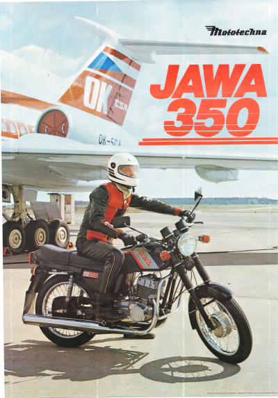 Plakát JAWA 350, Mototechna 1989