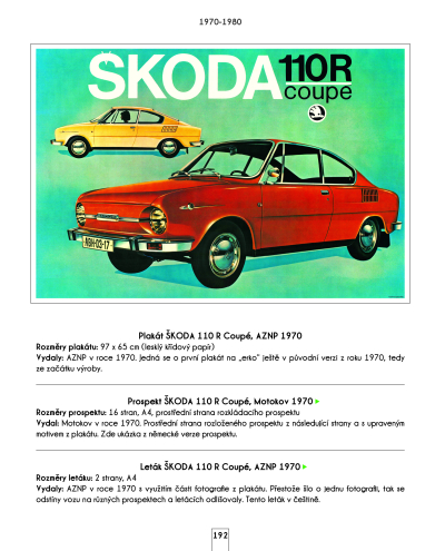 Škoda - automobily na plakátech a v prospektech, 1945-2022 - KNIHA JE VYPRODÁNA