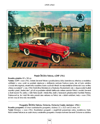 Škoda - automobily na plakátech a v prospektech, 1945-2022 - POSLEDNÍ 3 KUSY